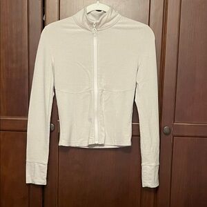 Victoria’s Secret On Point Zip Up Jacket Cream Size Small